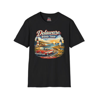 Delaware Roadtrip Unisex Softstyle T Shirt State Pride Graphic Tee Collections FS03