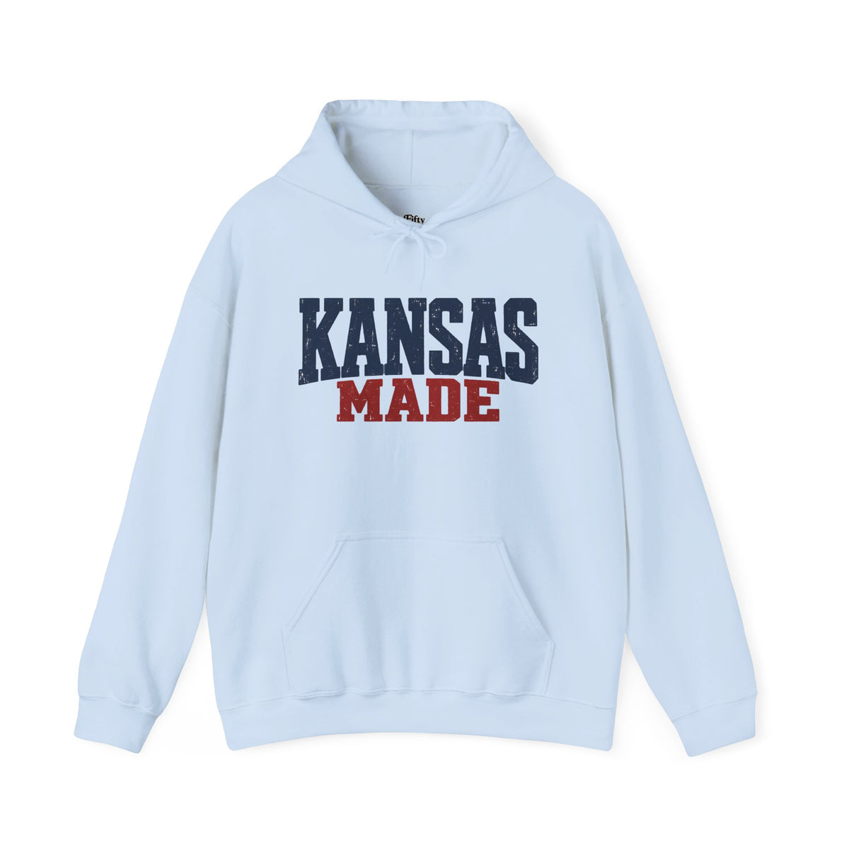 Kansas Made Unisex Hoodie State Name Graphic