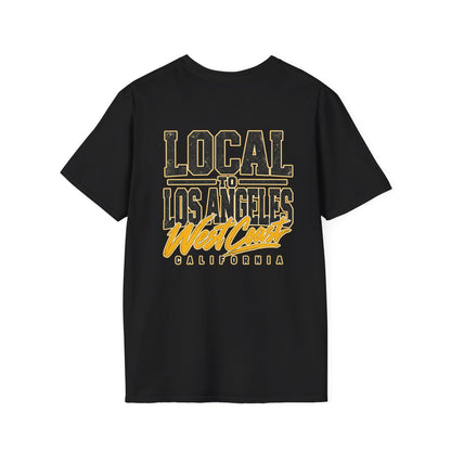 Local to Los Angeles West Coast California Unisex Softstyle Graphic Tee