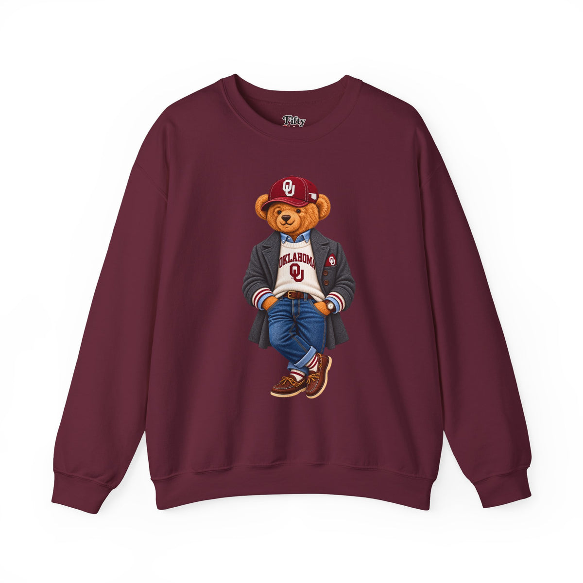 Oklahoma- Game Day Teddy Bear Sweatshirt
