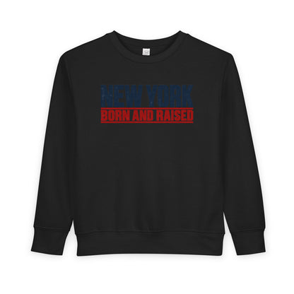 New York Born and Raised Workwear Unisex Toddler Sweatshirt Graphic