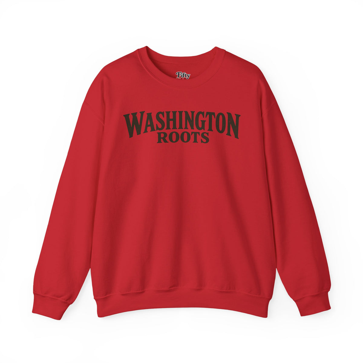 Washington Roots Unisex Crewneck Sweatshirt State Name Graphic