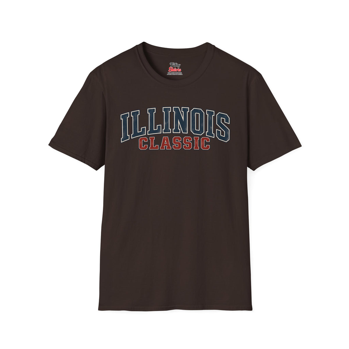 Illinois Classic Unisex Softstyle T Shirt State Name Graphic Tee