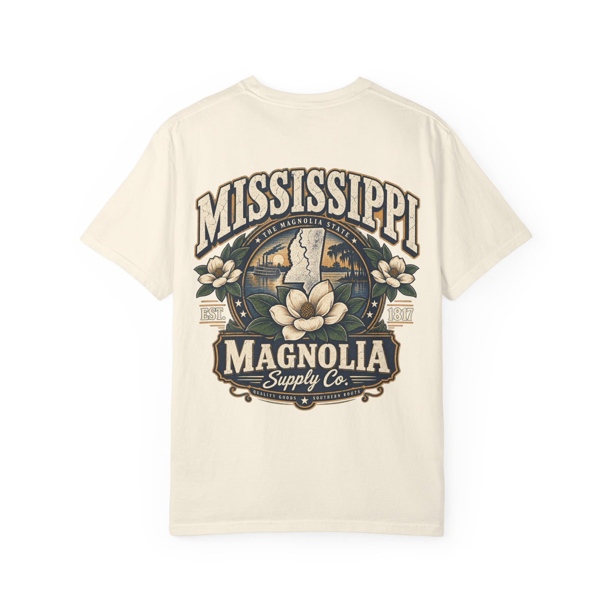Mississippi Magnolia Supply Co. Unisex Comfort Color 1717 Streetwear Graphic Tee