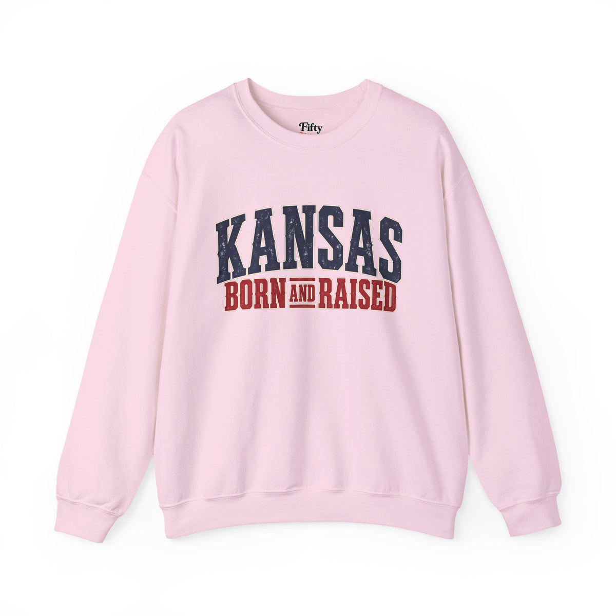 Kansas Born and Raised Western Heritage Unisex Sweatshirt Graphic