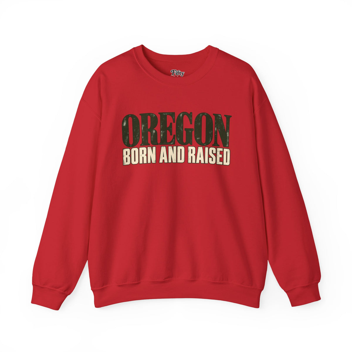 Oregon Born and Raised Premium Heritage Unisex Sweatshirt Graphic