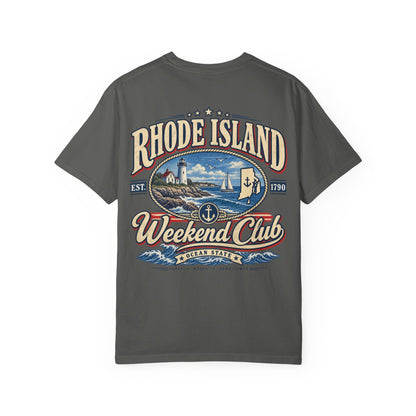 Rhode Island Weekend Club Unisex Comfort Color 1717 Streetwear Graphic Tee