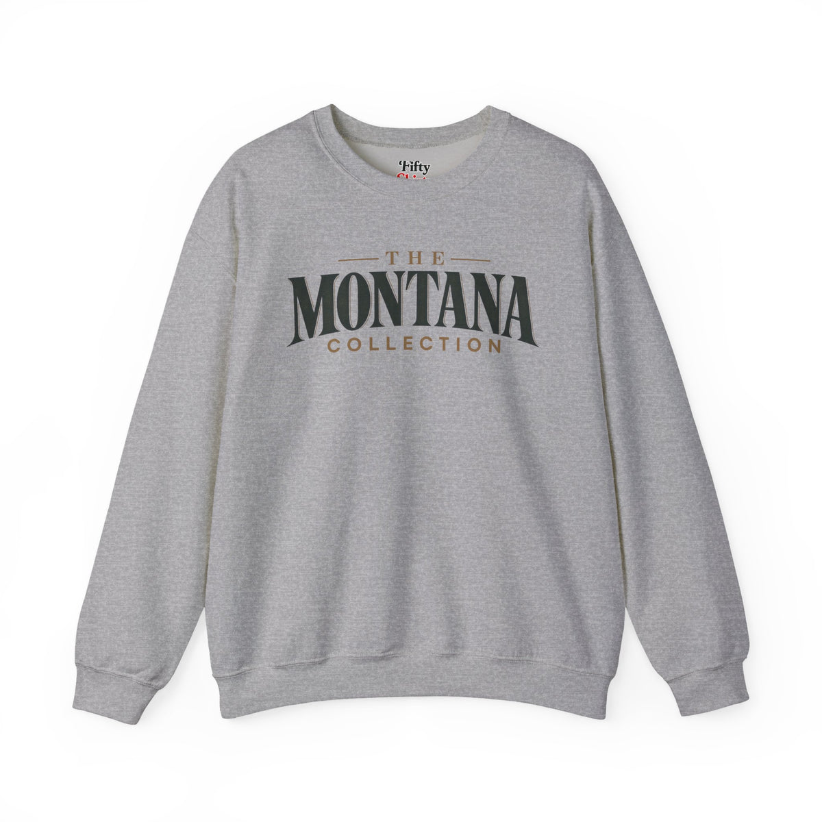 The Montana Collection Unisex Crewneck Sweatshirt State Name Graphic