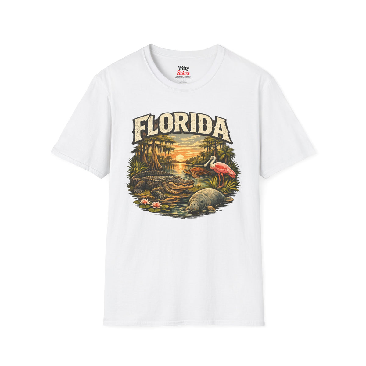 Florida Wildlife Unisex Softstyle T Shirt State Pride Graphic Tee Collections FS03