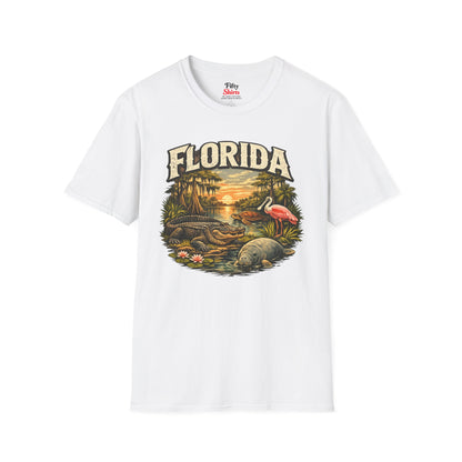 Florida Wildlife Unisex Softstyle T Shirt State Pride Graphic Tee Collections FS03