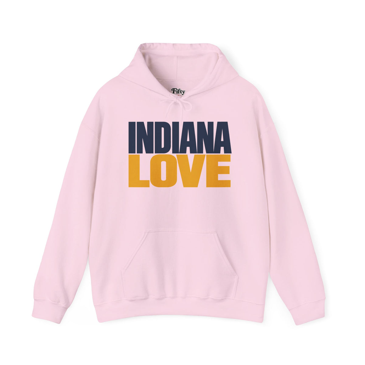 Indiana Love Unisex Hoodie State Name Graphic