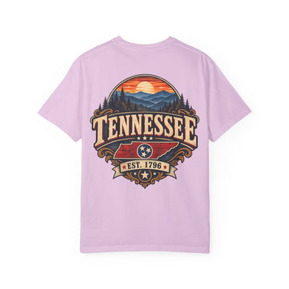 Tennessee Established 1796 Unisex Comfort Color 1717 Streetwear Graphic Tee
