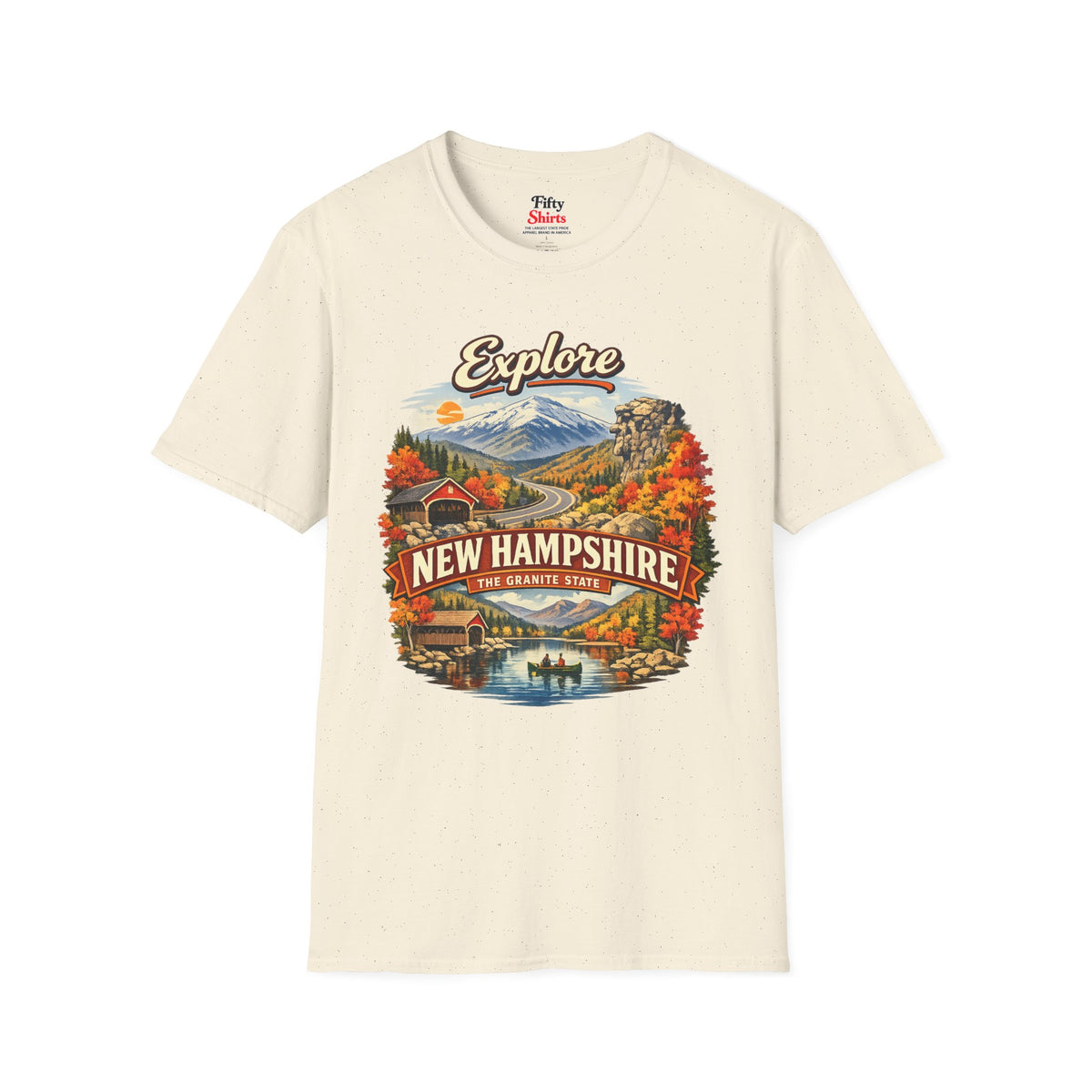 Explore New Hampshire Unisex Softstyle T Shirt State Pride Graphic Tee Collections FS03