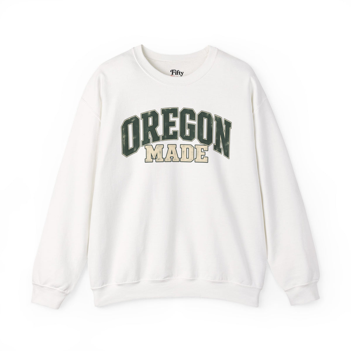 Oregon Made Unisex Crewneck Sweatshirt State Name Graphic