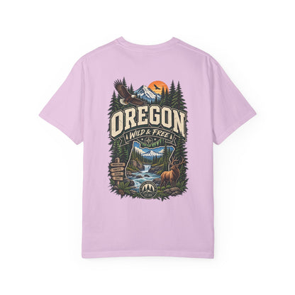 Oregon Wild & Free Unisex Comfort Color 1717 Streetwear Graphic Tee