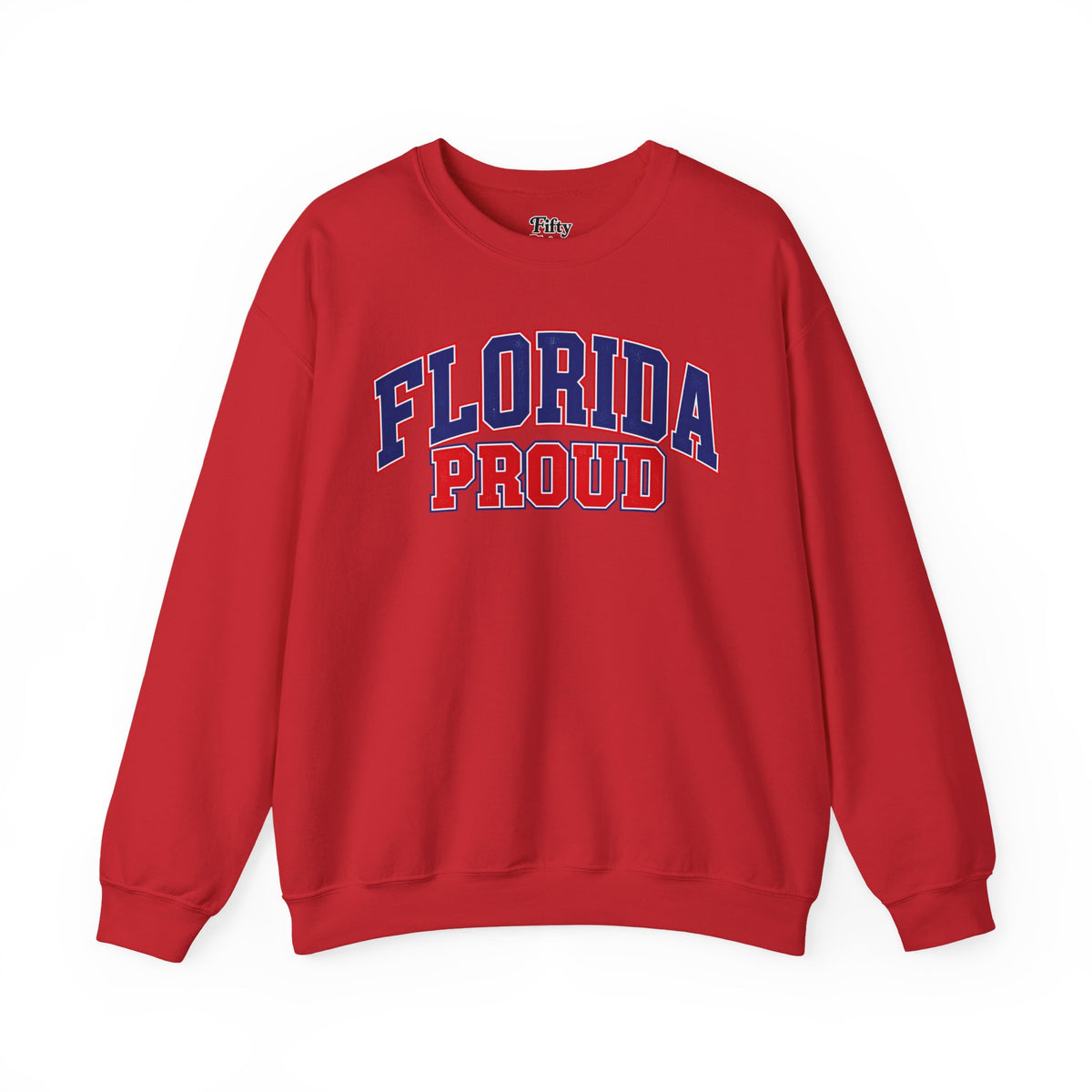 Florida Proud Unisex Crewneck Sweatshirt State Name Graphic
