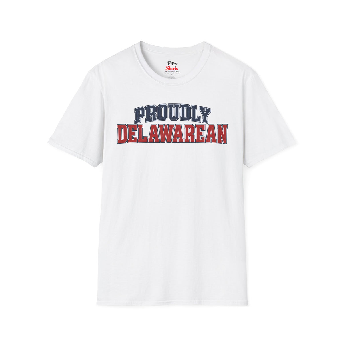 Proudly Delawarean Delaware Unisex Softstyle T Shirt State Name Graphic Tee