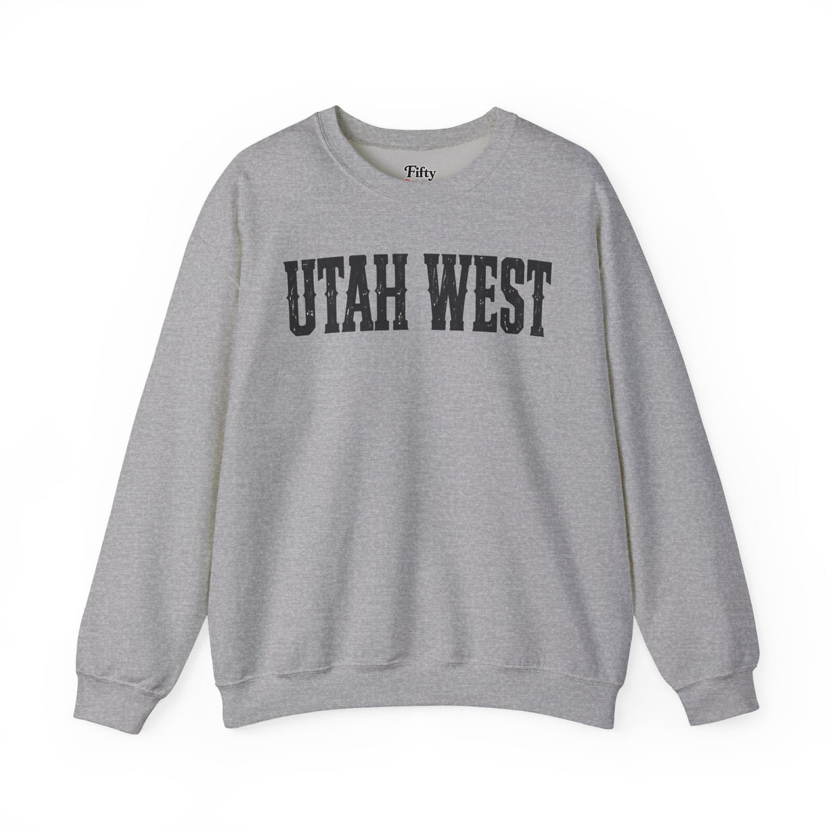 Utah West Unisex Crewneck Sweatshirt State Name Graphic