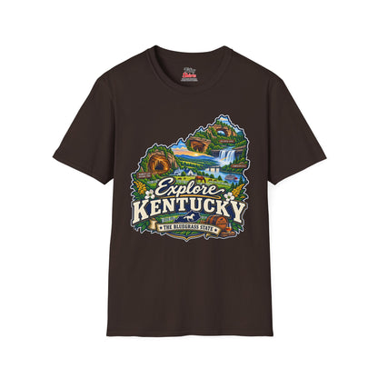 Explore Kentucky Unisex Softstyle T Shirt State Pride Graphic Tee Collections FS03