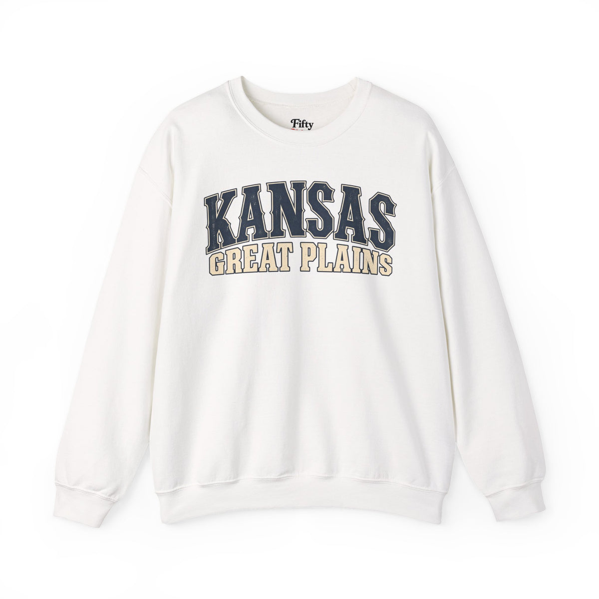 Kansas Great Plains Unisex Crewneck Sweatshirt State Name Graphic