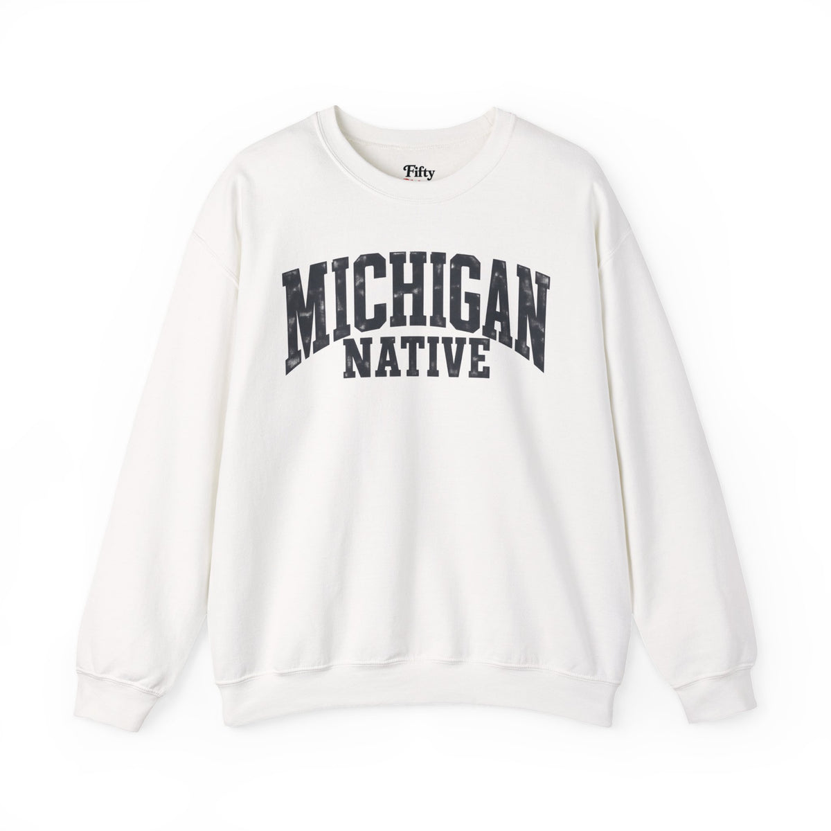 Michigan Native Unisex Crewneck Sweatshirt State Name Graphic