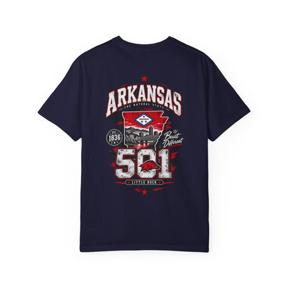 Arkansas 501 Unisex Comfort Color 1717 Streetwear Graphic Tee