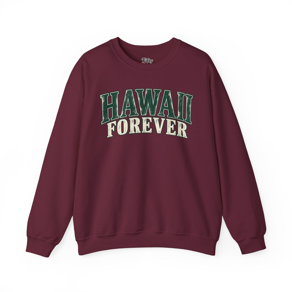 Hawaii Forever Unisex Crewneck Sweatshirt State Name Graphic