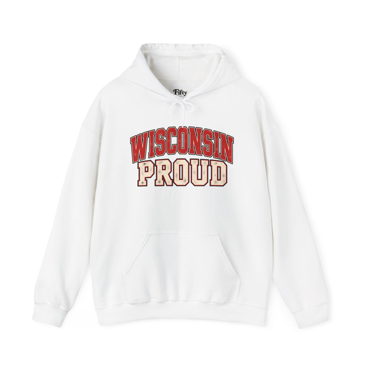 Wisconsin Proud Unisex Hoodie State Name Graphic