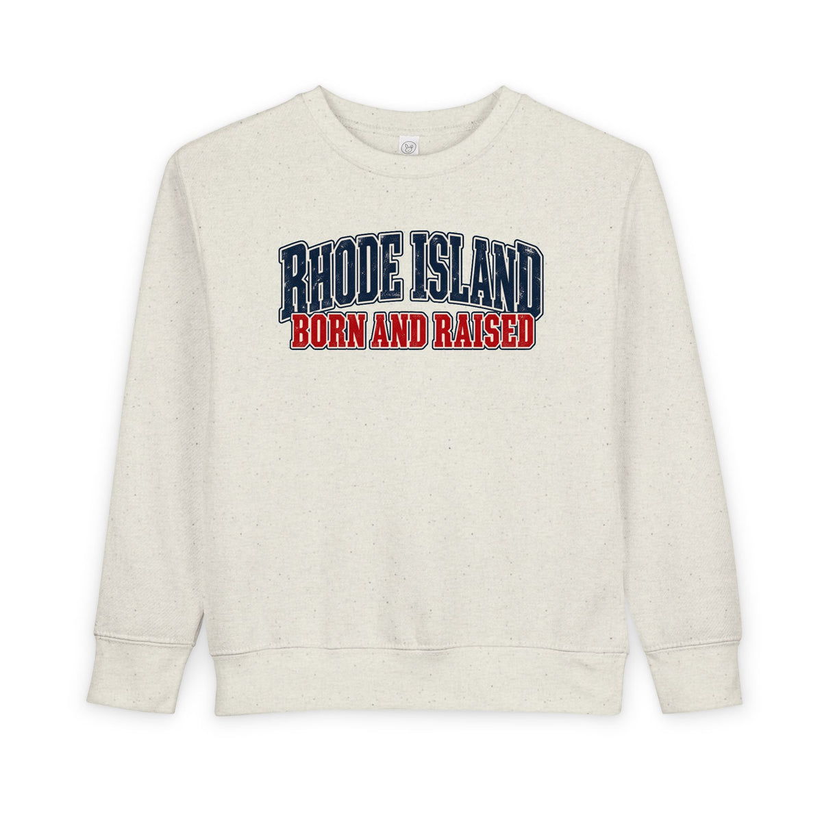 Rhode Island Born and Raised Coastal Heritage Unisex Toddler Sweatshirt