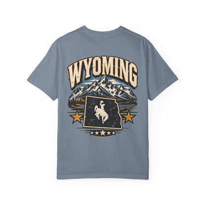 Wyoming State Pride Unisex Comfort Color 1717 Streetwear Graphic Tee