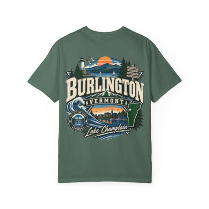 Burlington Vermont Unisex Comfort Color 1717 Streetwear Graphic Tee