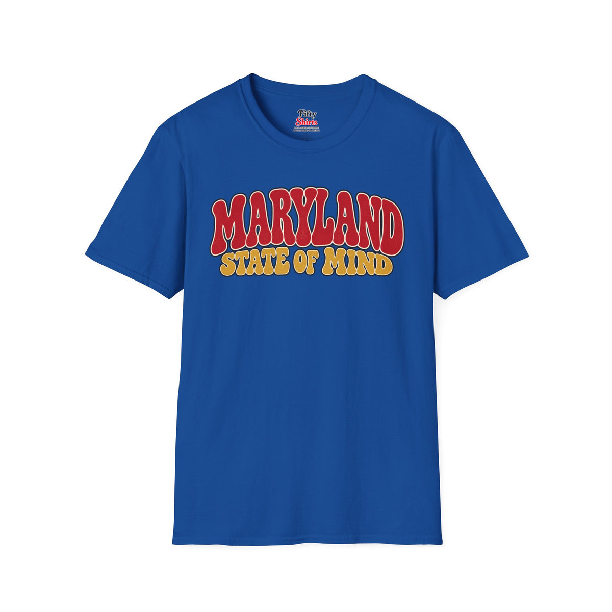Maryland State of Mind Unisex Softstyle T Shirt State Name Graphic Tee