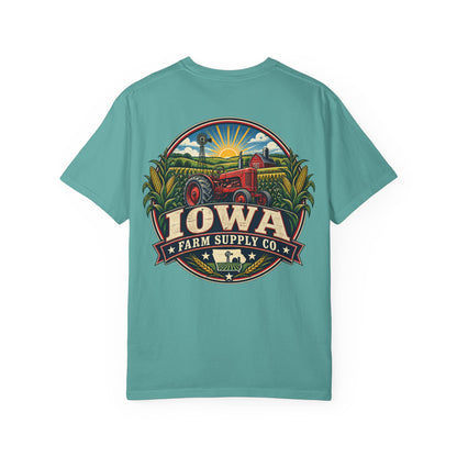 Iowa Farm Supply Co Unisex Comfort Color 1717 Streetwear Graphic Tee