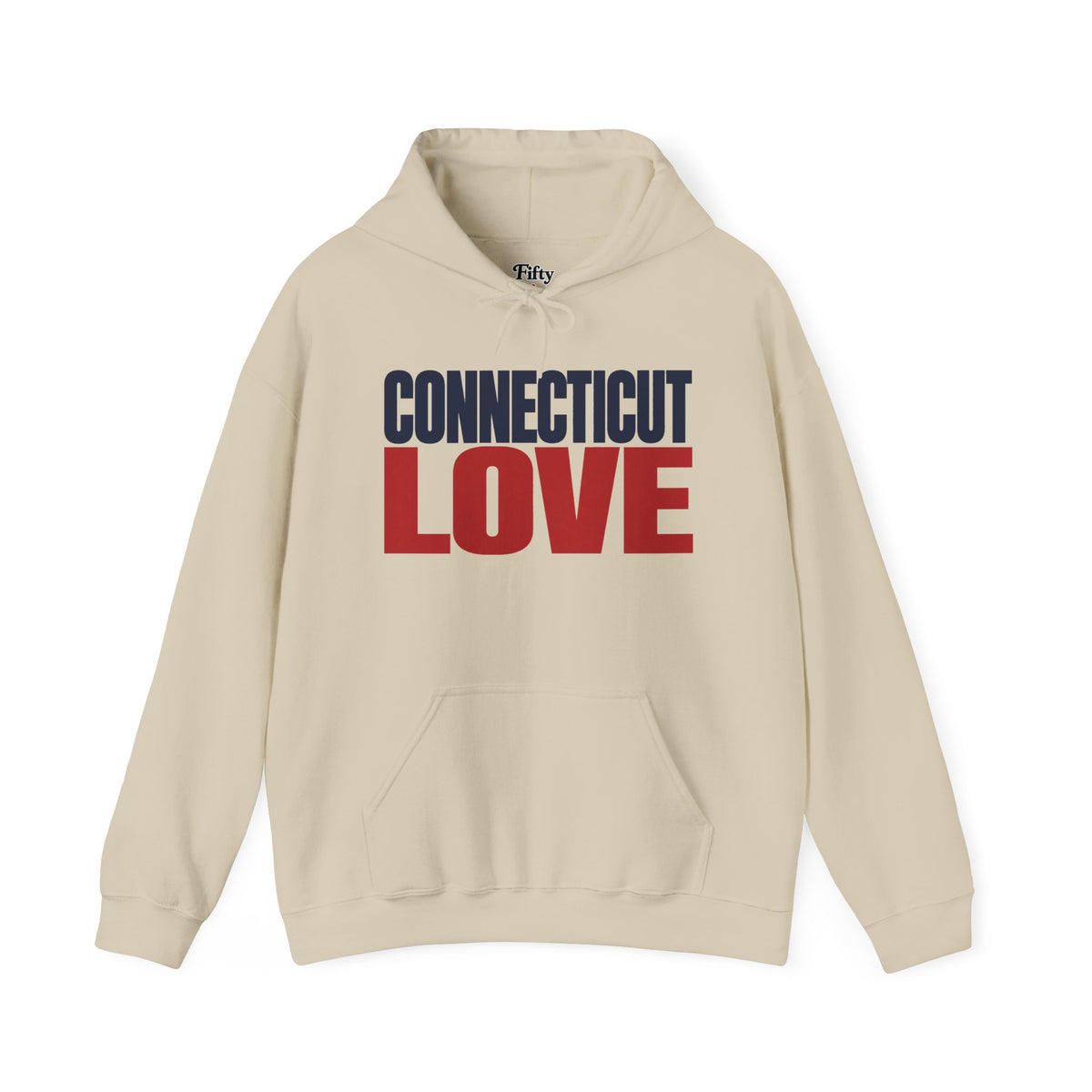 Connecticut Love Unisex Hoodie State Name Graphic