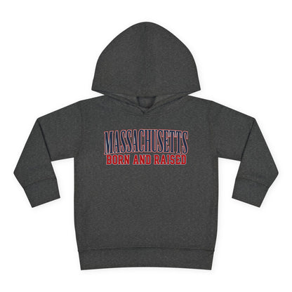 Massachusetts Born and Raised High-End Editorial Unisex Toddler Pullover Fleece Hoodie