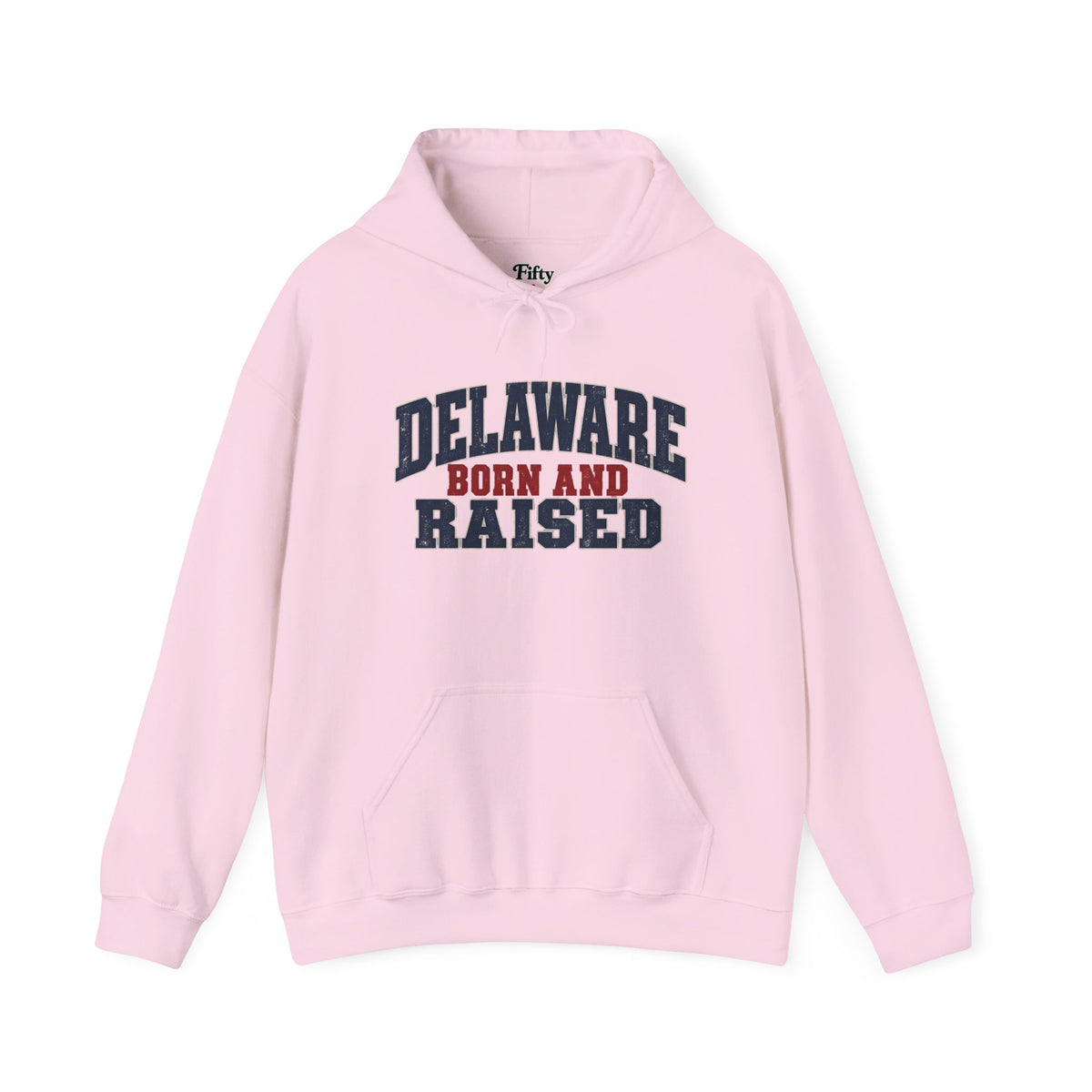Delaware Born and Raised Rustic Heritage Unisex Hoodie Graphic