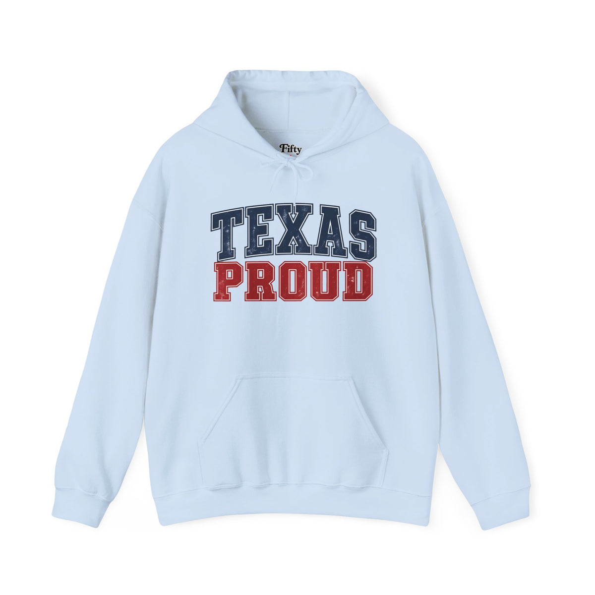 Texas Proud Unisex Hoodie State Name Graphic