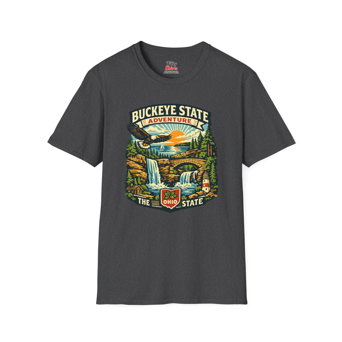 Ohio Buckeye State Adventure Unisex Softstyle T Shirt State Pride Graphic Tee Collections FS03
