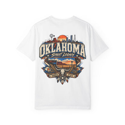 Oklahoma Street Legacy Unisex Comfort Color 1717 Streetwear Graphic Tee