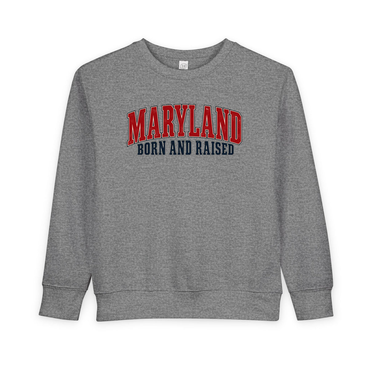 Maryland Born and Raised Chesapeake Heritage Unisex Toddler Sweatshirt
