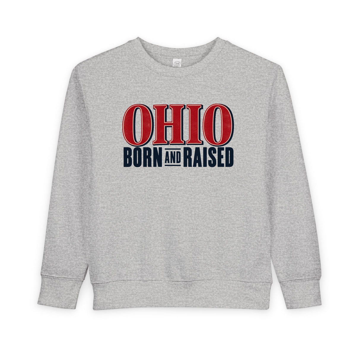 Ohio Born and Raised Premium Heritage Unisex Toddler Sweatshirt