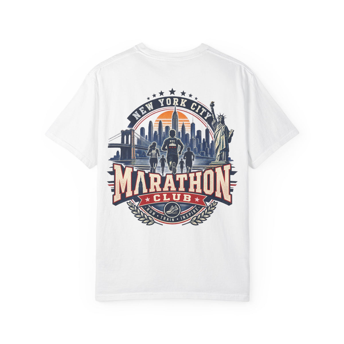 New York City Marathon Club Unisex Comfort Color 1717 Streetwear Graphic Tee