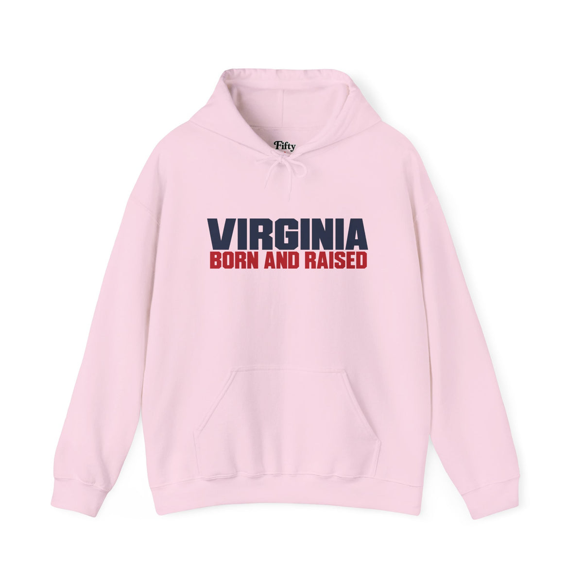 Virginia Born and Raised Minimal Modern Unisex Hoodie Graphic