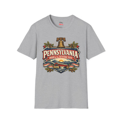 Pennsylvania State Pride Unisex Softstyle T Shirt State Pride Graphic Tee Collections FS03