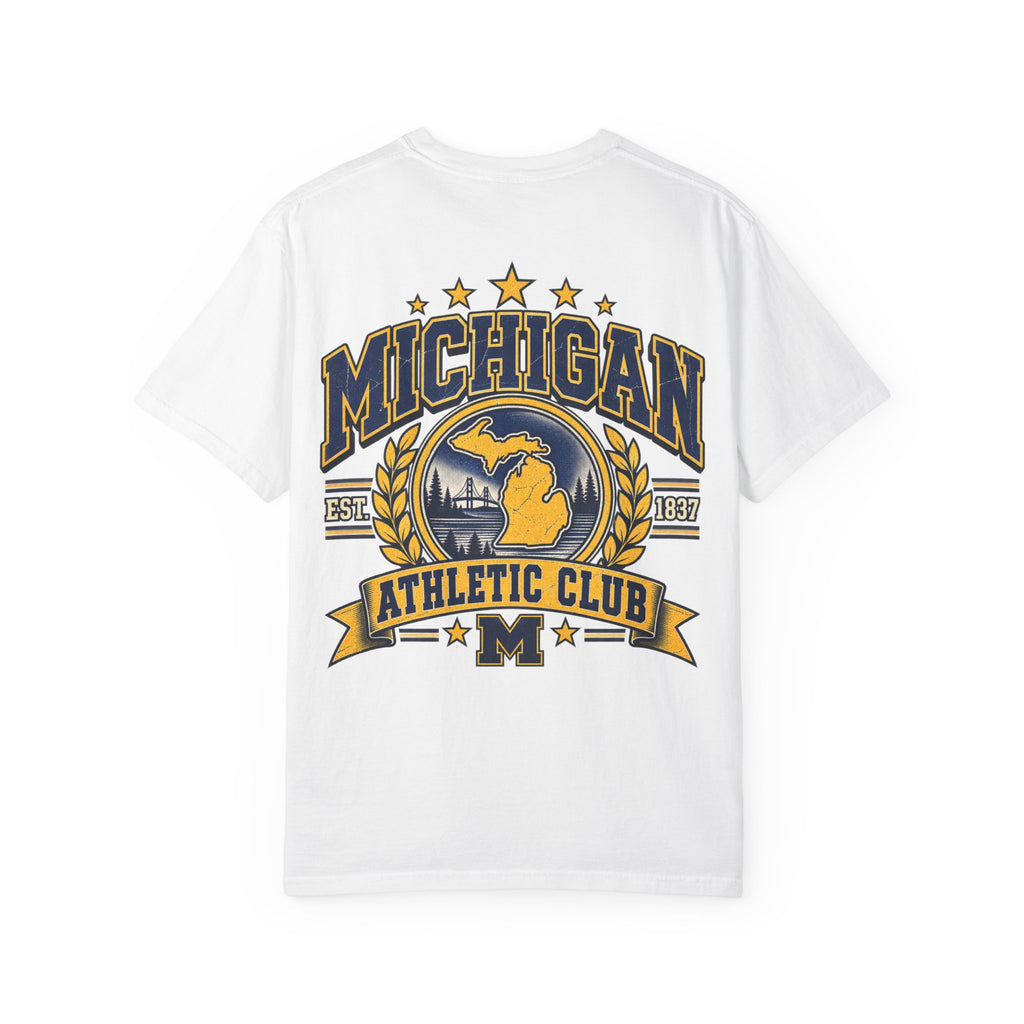 Michigan Athletic Club Unisex Comfort Color 1717 Streetwear Graphic Tee