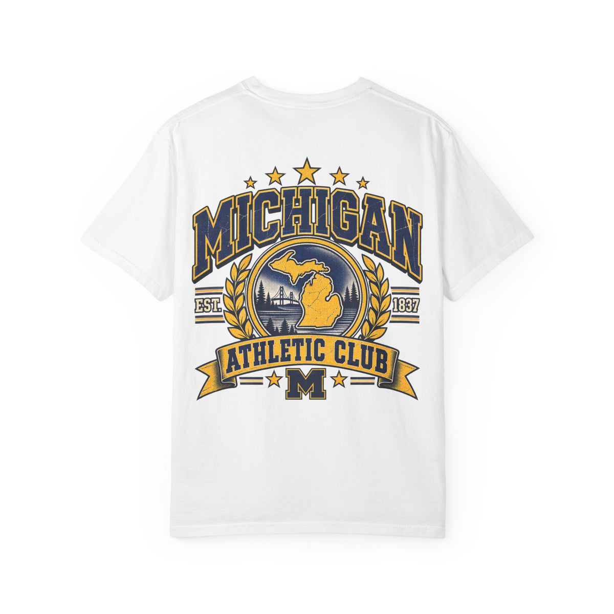 Michigan Athletic Club Unisex Comfort Color 1717 Streetwear Graphic Tee