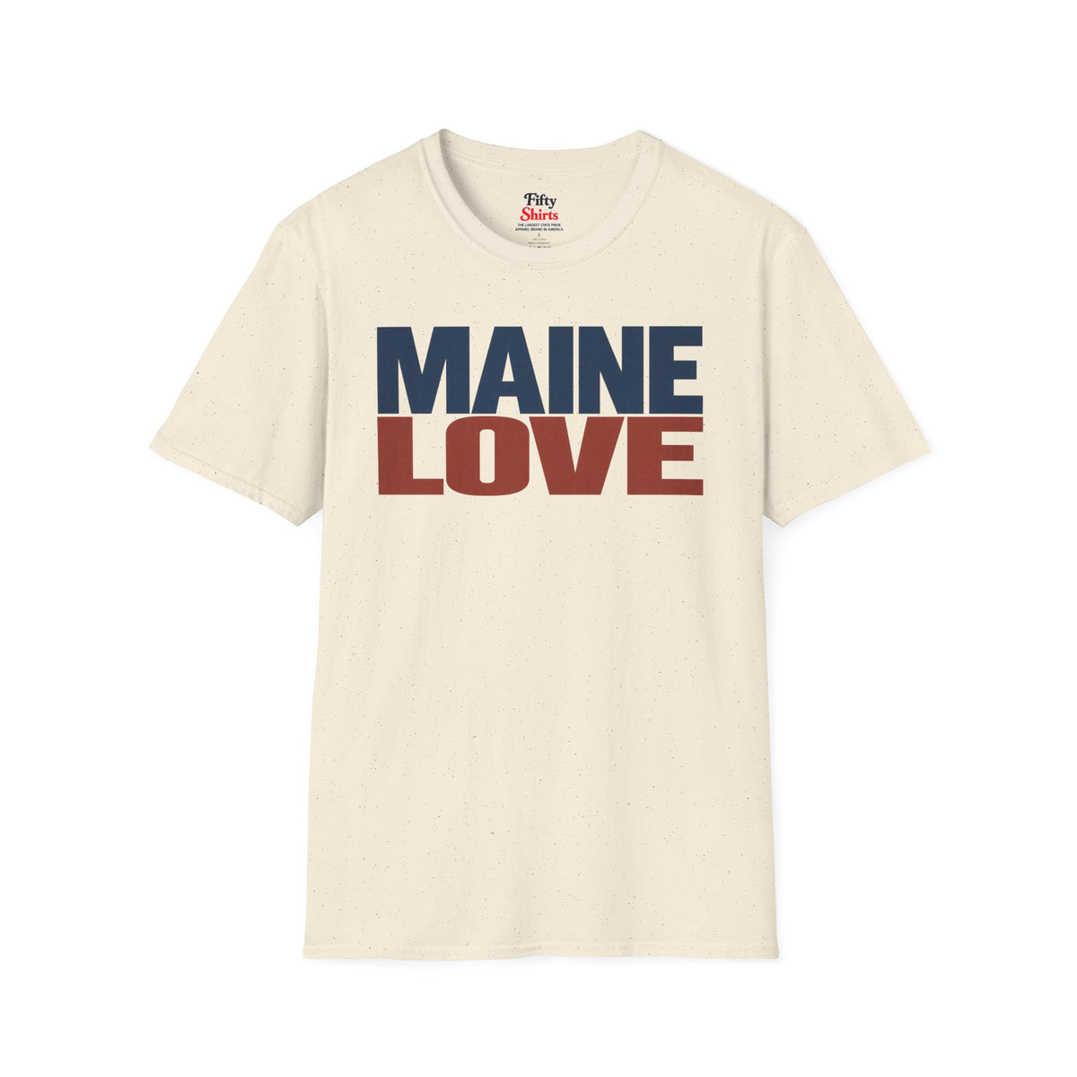 Maine Love Unisex Softstyle T Shirt State Name Graphic Tee