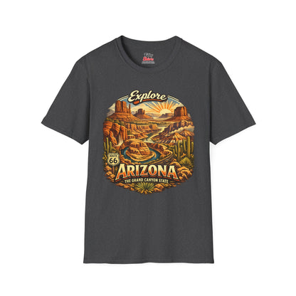 Explore Arizona Heritage Unisex Softstyle T Shirt State Pride Graphic Tee Collections FS03