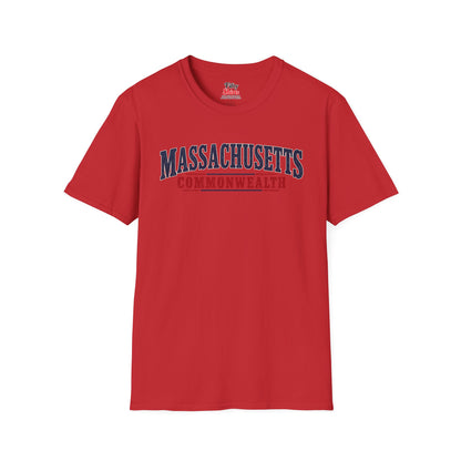 Massachusetts Commonwealth Unisex Softstyle T Shirt State Name Graphic Tee