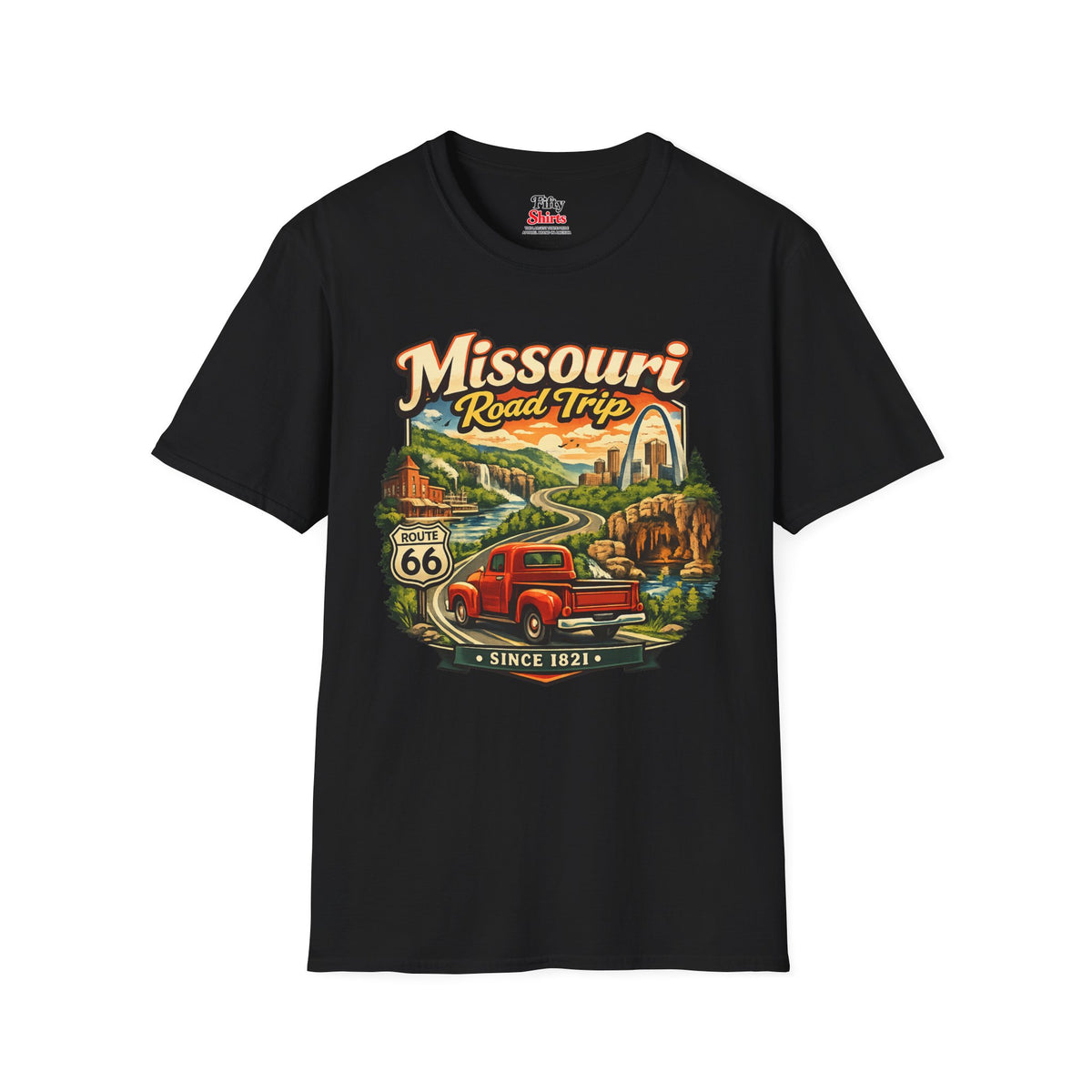 Missouri Road Trip Unisex Softstyle T Shirt State Pride Graphic Tee Collections FS03